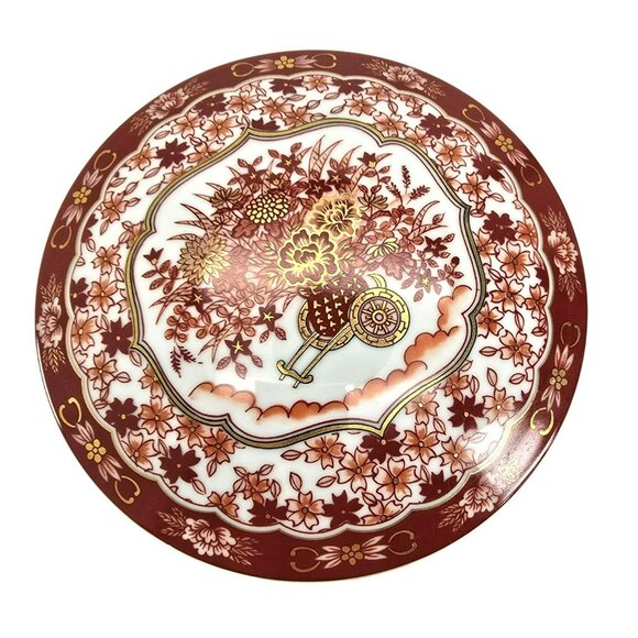 Shibata China Vintage Japanese Kutani Porcelain Lidded Box Floral Design JE295 - Picture 3 of 8